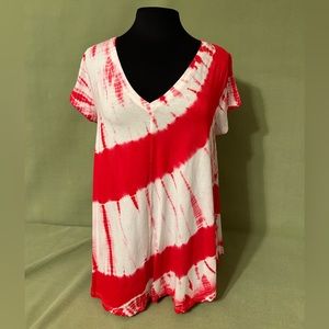 Calvin Klein Red and White Performance T